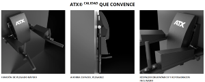 ATX® DIP / AB Combo - Estación de pared plegable: abdominales + fondos en paralelas