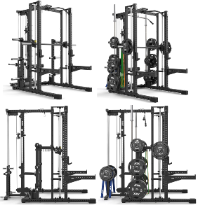 Estación completa ATX® - Multipower serie 780 con estación de poleas - carga con discos de peso Ø 50 mm
