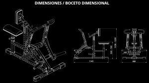 ATX® Máquina de remo lateral