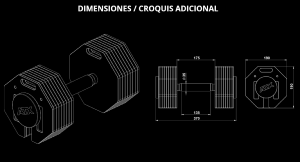 ATX® Octa Dumbells - Mancuernas ajustables 2 x 53 kg