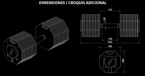 ATX® Octa Dumbells - Mancuernas ajustables 2 x 65 kg