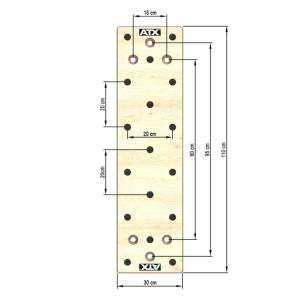 ATX® Pegboard 110 x 30 cm - Tabla de escalar