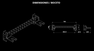 ATX® Bandeja para accesorios de rack - Serie 500 