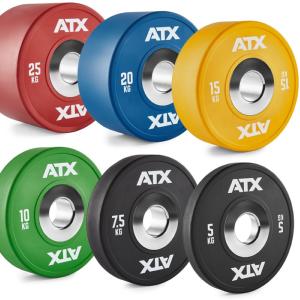 ATX® Discos de peso parachoques con mancuernas cargables - de 5 a 25 kg