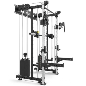 ATX® Estación de cruce de poleas con Multipower y 2 columnas de peso de 90kg - montaje en pared