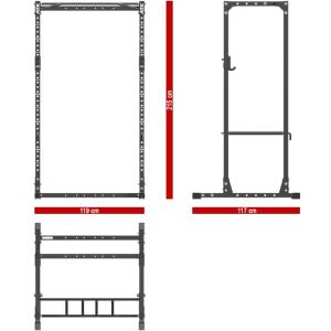 ATX® POWER RACK PRX-520 Altura 215 CM - Jaula de entrenamiento básica