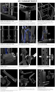 ATX® POWER RACK Komplettstation - Jaula PRX-660 con estación de poleas - con columna de pesos