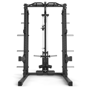 ATX® HALF RACK 780 con estación de poleas - carga con discos de peso + extensión de almacenamiento