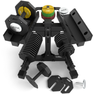 ATX® Soporte de almacenamiento ajustable para mancuernas octogonales - M