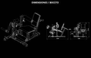 ATX® Extensión y flexión de piernas - sentado / Máquina de musculación