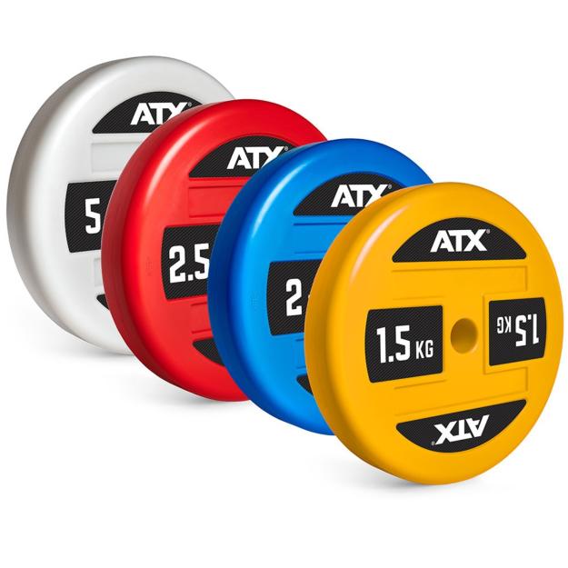 ATX® Technique Plate - Discos de peso para la técnica de levantamiento de pesas - 1,5 a 5 kg