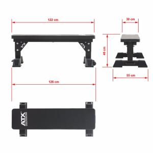 ATX® Banco plano para trabajo pesado