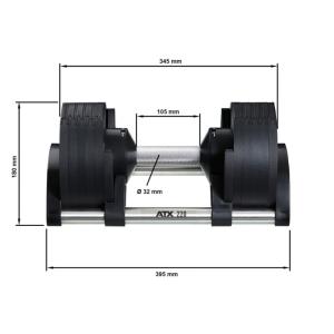 ORIGINAL NÜOBELL® - Mancuernas automáticas - de 2 kg a 20 kg (Nueva edición ATX®)