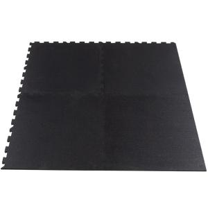 Gymfloor® pavimento de caucho tipo puzzle, placas de 956 x 956 x 10 mm - negro