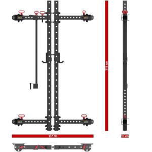 ATX® Fold Back Rack 750 - Rack Plegable de pared