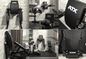 ATX® DIP / AB Combo - Estación de pared plegable: abdominales + fondos en paralelas