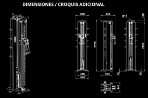 ATX® Máquina de musculación - Estación de cables PRO 4000 - para montaje en pared