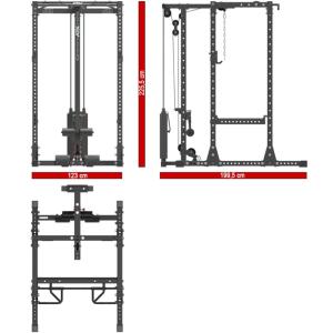 ATX® POWER RACK 750 - SET 160 - Jaula de potencia con estación de poleas PRO 125 kg 