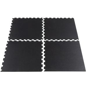 Gymfloor® pavimento de caucho tipo puzzle, placas de 956 x 956 x 10 mm - negro