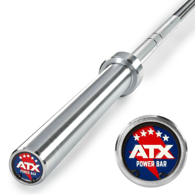 ATX® Barra olímpica - Power Bar - 220cm +900kg, cromado duro