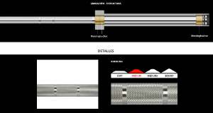 ATX® Barra olímpica - Power Bar - 220cm +900kg, cromado duro