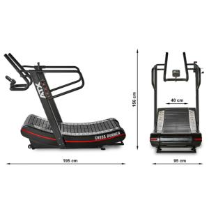 ATX® Cross Runner - Cinta de correr sin motor - Con control de resistencia adicional