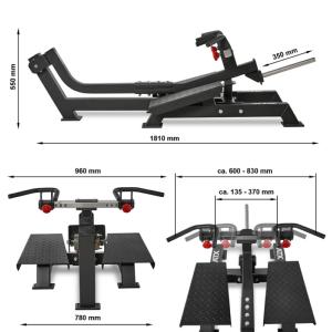 ATX® T-Bar Row - Aparato de gimnasia: máquina de remo