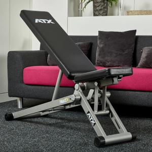 ATX® Banco de entrenamiento plegable - gris