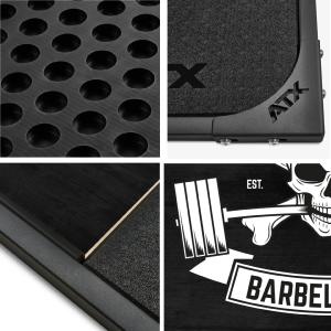 Plataforma de Peso Muerto ATX® con el logo de Barbell Club - Negro