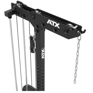 ATX® Estación de poleas y máquina de remo - carga con discos de peso