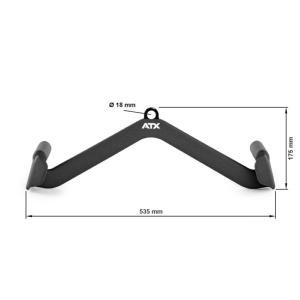 ATX® Lat Foam Grip - Maneral ancho para remo 50 cm - Posición exterior