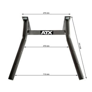 ATX® Dip bar 710 - Barras para fondos en paralelas - Unidad que ha sido montada