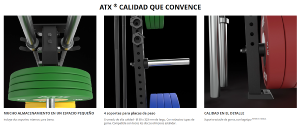 ATX® Bastidor de pared para almacenar discos de peso de 50 mm 