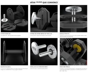 ATX® Octa Dumbells - Mancuernas ajustables 2 x 65 kg
