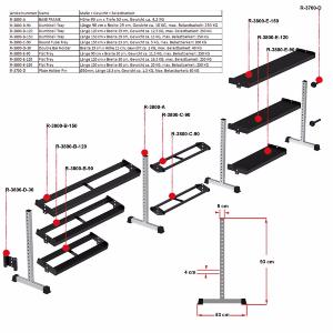 Sistema modular SEMI-PRO 400: construye tu estante a medida