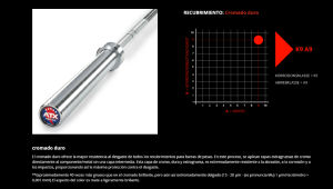 ATX® Barra olímpica - Power Bar - 220cm +900kg, cromado duro