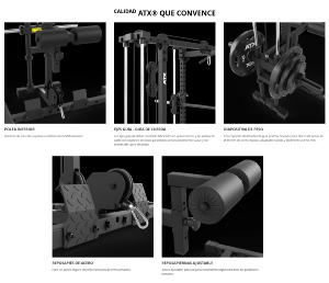 ATX® Estación de poleas para half rack HRX-510 - carga con discos