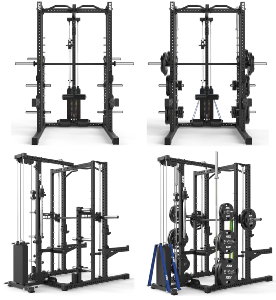 Estación completa ATX® - Multipower serie 780 con estación de poleas - carga con columna de pesos 125 kg