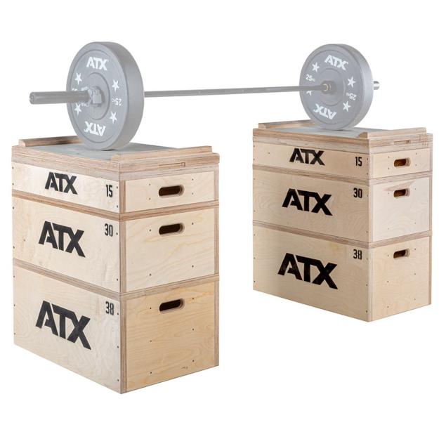 ATX® BLOCK SET - estantes de madera para peso pesado - Made in Germany