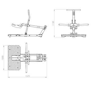 ATX® Belt Squat Compact - Máquina de sentadillas con cinturón compacta